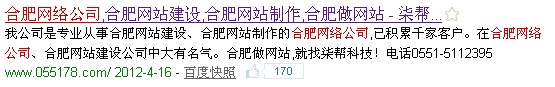 合肥网络公司网站描述图片说明